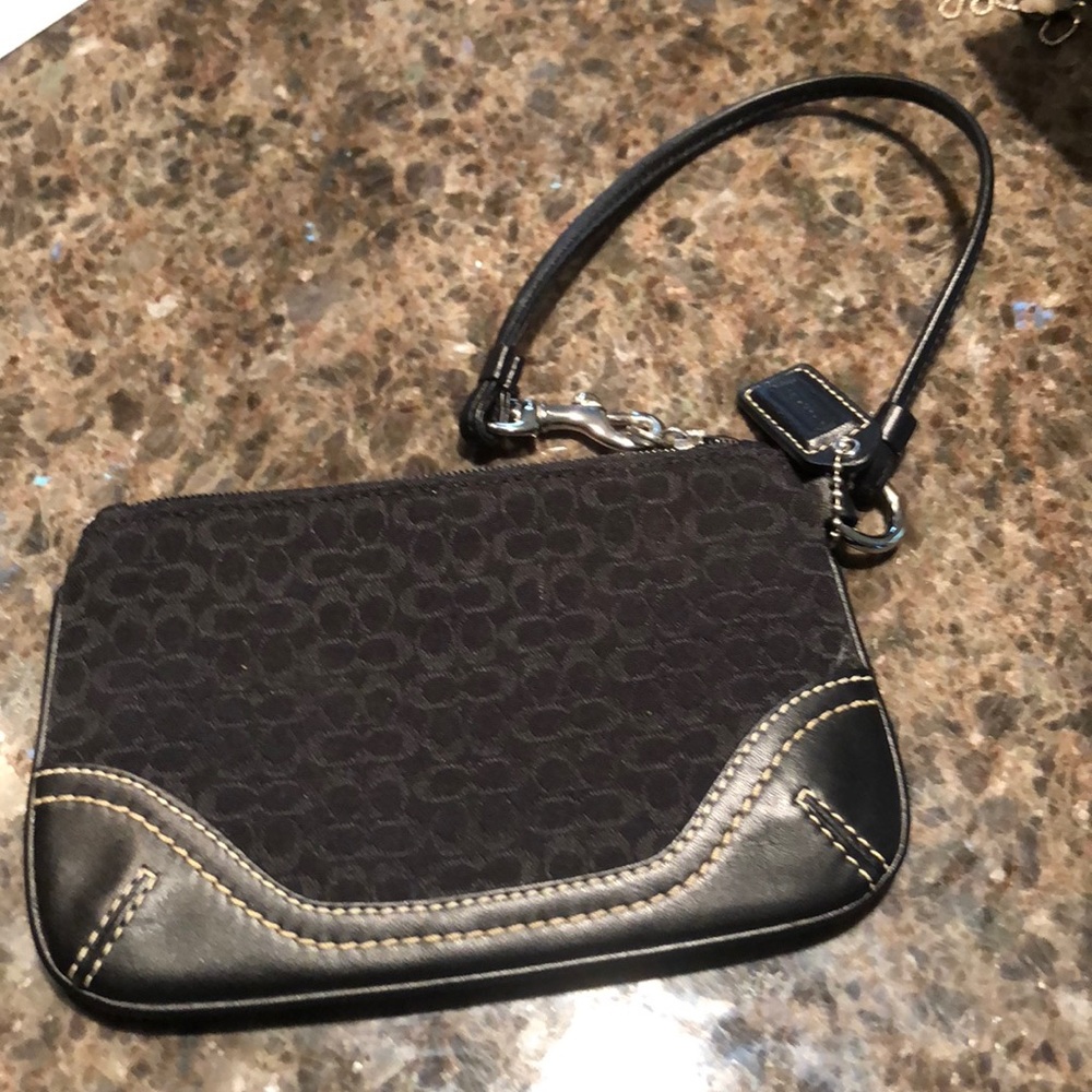 Black Coach Wristlet